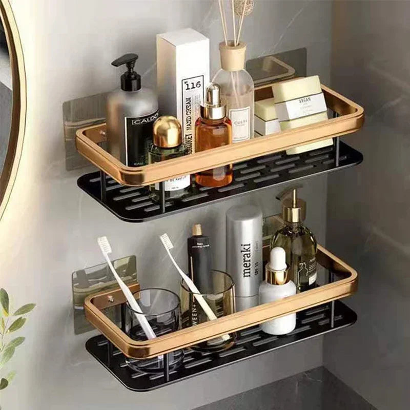 Space-Saving Corner Shower Caddy Rack
