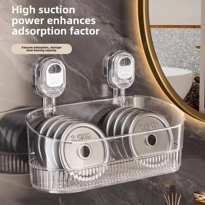 Suction Cup Shower Caddy with Drip Tray