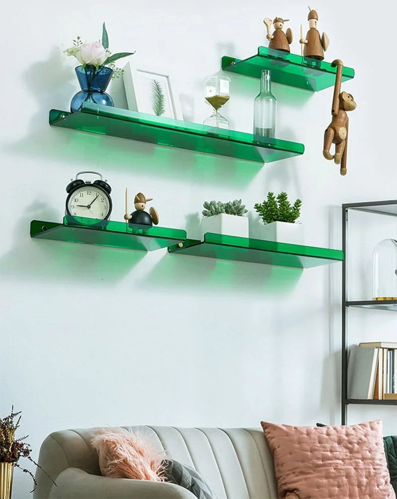 Floating Corner Shelf Organizer Rack