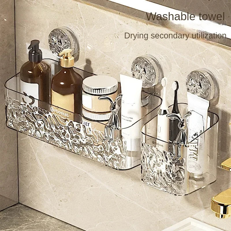 Suction Cup Shower Caddy with Drip Tray