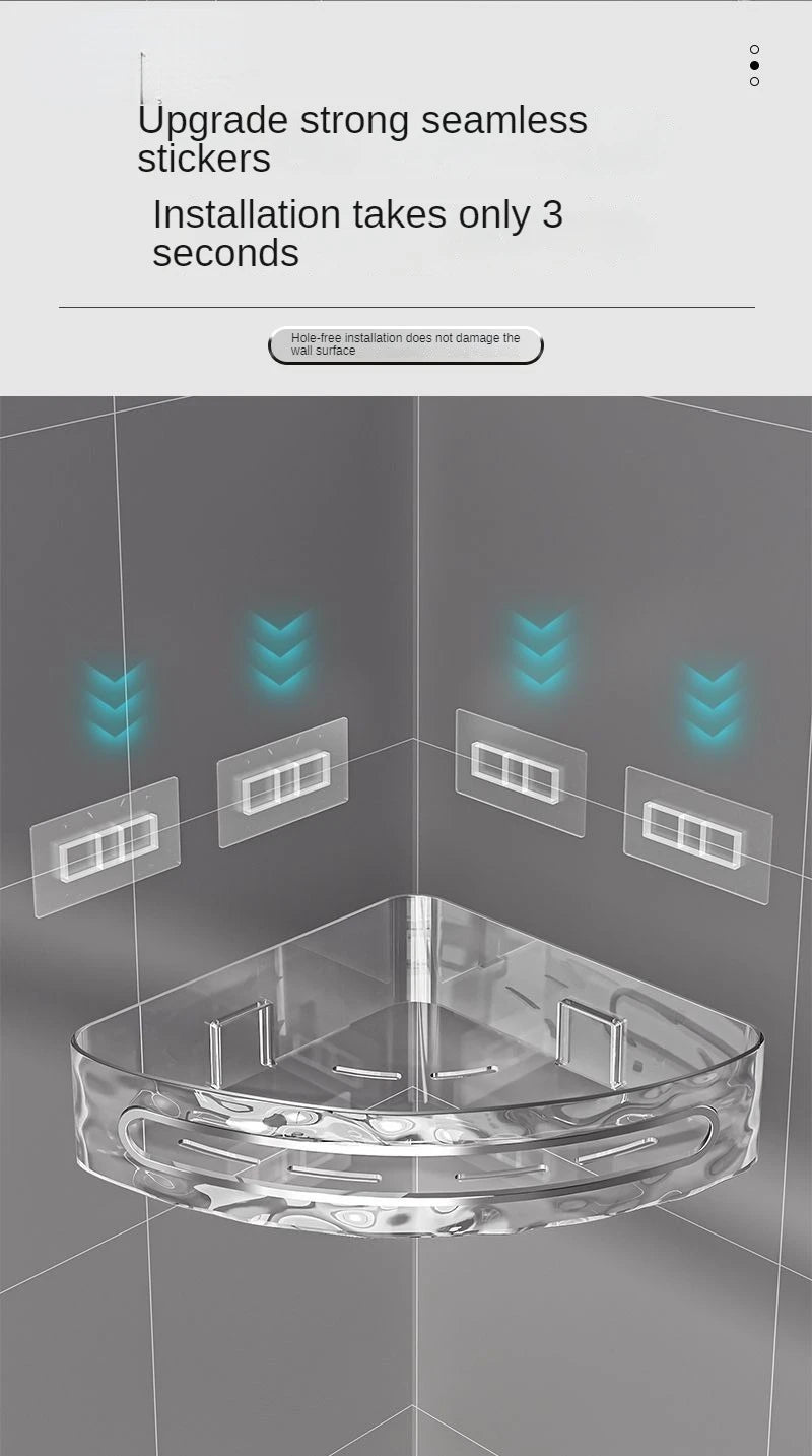 Plastic Shower Caddy with Dual Shelves